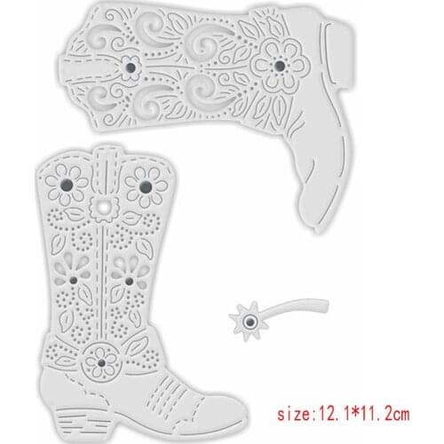 Sirius Vintage high boots Metal Cutting Dies Stencils Template for DIY Scrapbooking Embossing Paper Cards Album Making Craft Die