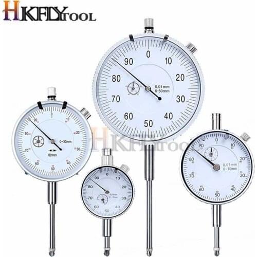 0-10mm 0-25mm 0-30mm 0-50mm 0.01mm Dial Indicator Gauge Meter Precise Indicator Gauge measure instrument dial gauge micrometer