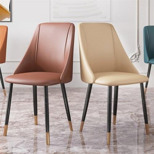 Light Luxury Dining Chair Backrest Chairs Home Nordic Modern Minimalist European Office Chair Restaurant Lounge Chair Furniture