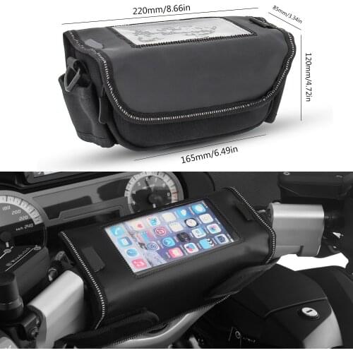Motorcycle handlebar bag Phone holder Storage package For BMW R850RT R850R R 850 RT R 850 R Waterproof bag R850 R / RT R 850RT