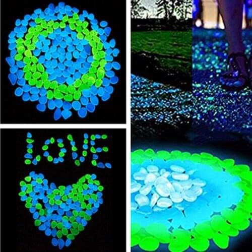 Glowing Pebbles In The Garden Glowing Stones, Sidewalks, Garden Paths, Terraces, Lawns, Garden Decoration Glowing Stones 10pcs