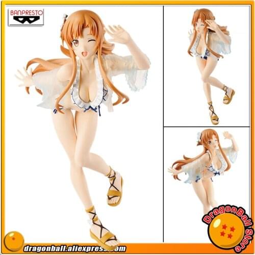 Japan Anime "Sword Art Online Memory Defrag" Original Banpresto EXQ Collection Figure - Asuna