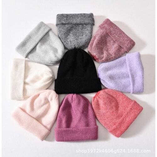 VISROVER 13 Colors New Unisex Rabbit fur Woman Winter Hat Soft Autumn Cap Best Matched Cashmere Woman Warm Skullies Beanie Gift