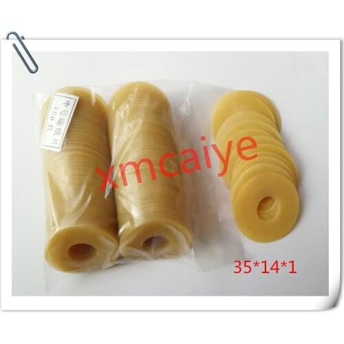 100 pieces high quality yellow rubber sucker size: 35*14*1mm