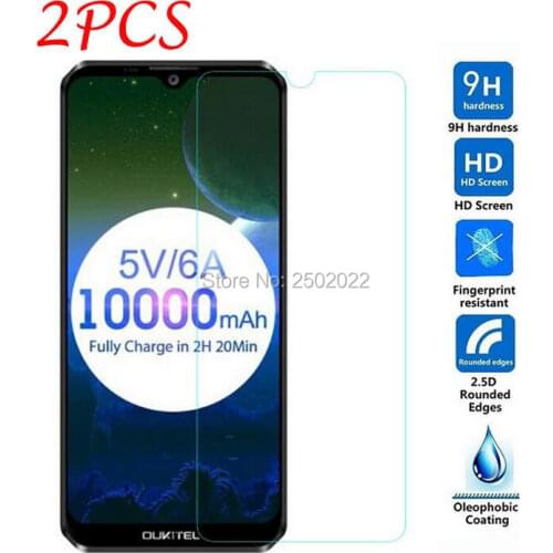 2Pc Tempered Glass For Oukitel K12 Protective Front Film Screen Protector for Oukitel K12 Tempered Glass