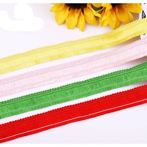 2CM 2Yards Colorful tassel lace clothing accessories lace DIY hand-made clothes, tablecloth, sofa, curtain fabric material