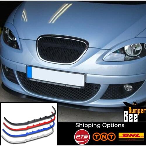 For SEAT ALTEA CUPRA R FRONT SPOILER BUMPER LIP Euro Spoiler Lip Universal 3 pcs Body Kit
