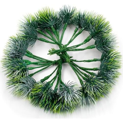 6pcs Artificial Flower Green Bundle Plant Bouquet Wedding Festival Party Decoration Accessories DIY Garland Craft Supplies