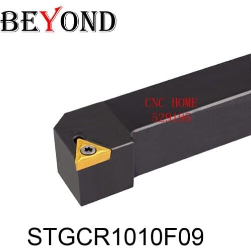 OYYU STGCR1010 STGCR Lathe Cnc Boring Bar STGCR1010F09 External Turning Tool Holder STFCL Tungsten Carbide Inserts TCMT090204
