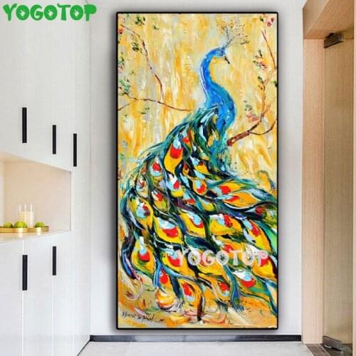Large animal Mosaic cross stitch Peacocks DIY diamond painting rhinestone painting 5D embroidery decor diamond artwork YY4812