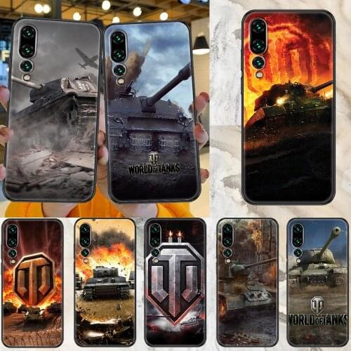 Game World of Tanks Phone case For Huawei P Mate P10 P20 P30 P40 10 20 Smart Z Pro Lite 2019 black pretty cover tpu coque 3D