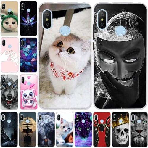 For Xiaomi Mi A2 Lite Case Silicone Soft Back Cover For Xiaomi Redmi 6 Pro Phone Case Cat Cartoon Capa Funda Coque Shell Bumper