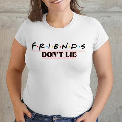 Tshirts Women 2021 Summer Short Sleeve Friends print Fashion Lady T-shirts Top Graphic streetwear Female Tee T-Shirt Plus Size