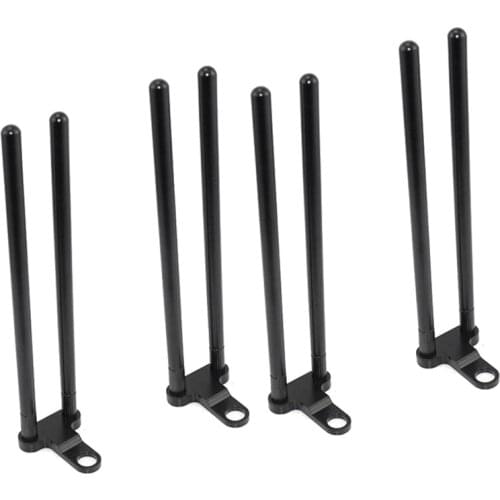 Hirisi 4Pcs Carp Fishing Accessories Aluminum Alloy Hook Rod Ear Black for Bite Alarm Windproof Hook Rod Carp Fishing Tackle