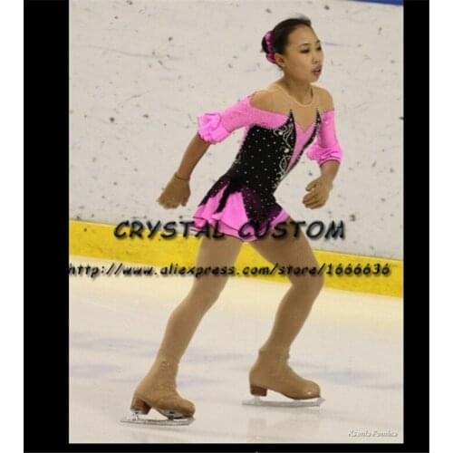 Crystal Custom Figure Skating Dresses Girls New Brand Ice Skating Dresses For Competition DR4589