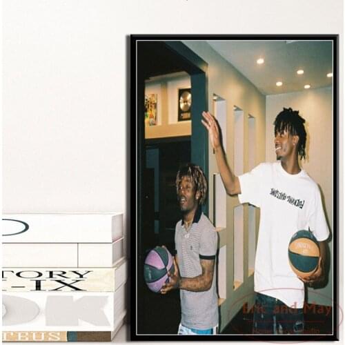 Playboi Carti & Lil Uzi Vert Rap Hip Hop Singer Star Art Painting Vintage Canvas Poster Wall Home Decor Artwork