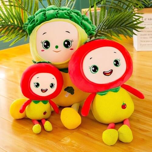 Kawaii New 35-90cm Sleeping Pillows Soft Stuffed Vegetables Plush Toys Doll for Children Kids Gift