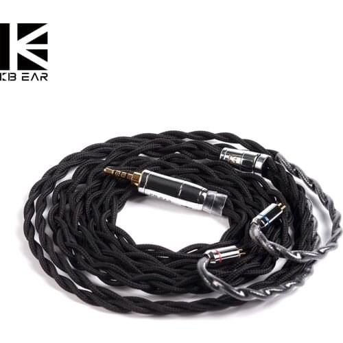 KBEAR 4 Core 5N UPOCC OCC Copper Litz 2.5/3.5/4.4MM with MMCX 0.78MM/2PIN/QDC/TFZ for KZ ZSX DQ6 ASX BLON BL-03 BL-05 TRI I3 I4