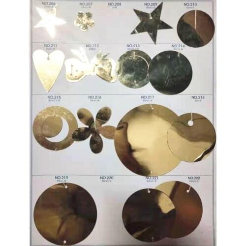 500g 43mm Circle Flat Round Sequins For Crafts Sewing Accessories With Side Holes Customized Spangles