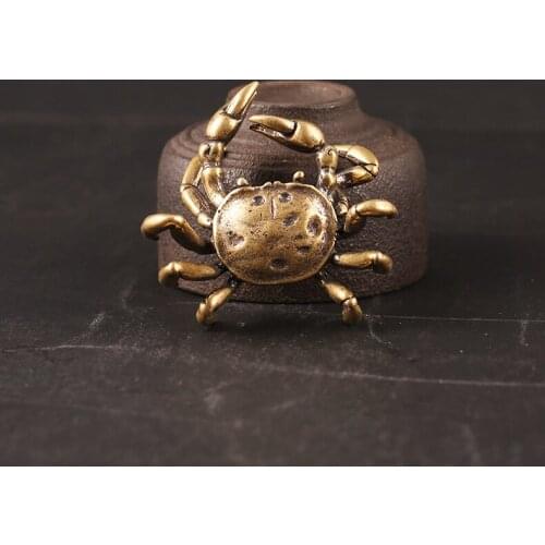 Solid Brass Crab Antiques, Old Tea Pets, Car Decorations, Antique Crafts, Jewelry Collections