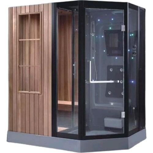 Packages mailed home multi-function wet steam room and sauna shower one-piece amphibious sauna shower room steam room khan steam