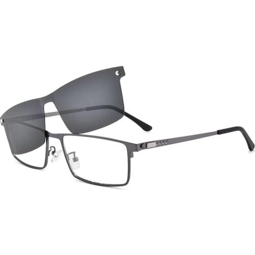 Fashion Magnetic Sunglasses Clip On Myopia Eye Glass Prescription Eyeglasses Frames Screwless Optical Eyeglasses Frames Men Hot