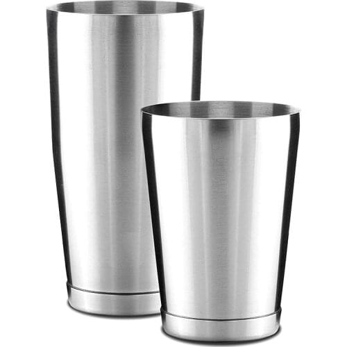 LBER Premium Cocktail Shaker Set-Piece Pro Boston Shaker Set. Unweighted Martini Drink Shaker Made From Stainless Steel 304
