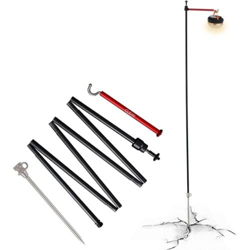 Outdoor Camping Rack Tools Lightweight Portable Foldable Aluminum Alloy Hanging Light Stand Multifunctional Shelf Camera Stand