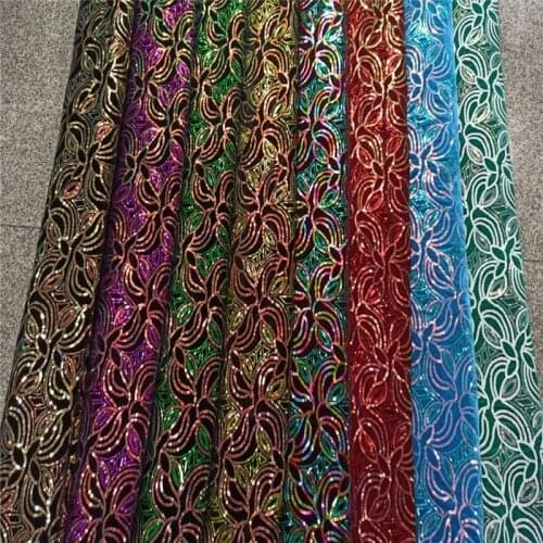 Latest French Nigerian velvet Lace Fabrics red 2021 green High Quality Lace African Lace Fabric For Wedding Tulle Lace Material
