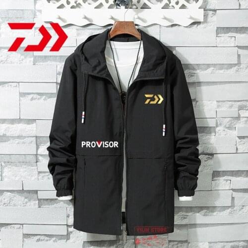 Daiwa New Fishing Clothing Mens Autumn Winter Outdoor Breathable Fishing Jackets Cycling Hiking Sport Hoodie Fishing Clothes