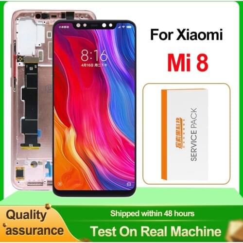 OLED Screen For Xiaomi Mi 8 Mi8 LCD Display Touch Screen Replacement Digitizer Assembly On For Xiaomi Mi 8 M1803E1A LCD Screen