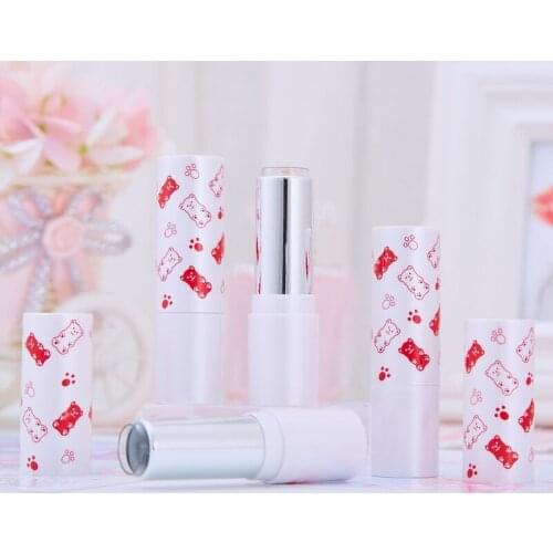 Wholesale Empty 12.1 cartoons pearl white lipstick tube 50pcs