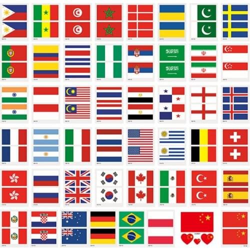 National Flag Brand Events Games Corporate Event Company LOGO Customized Tattoo Personalized Waterproof Temporary Tattoo 1000pcs
