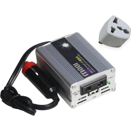 Universal 100W DC12V to AC220V Power Inverter Vehicle Power Converter Modified Sine Wave USB car Inverter