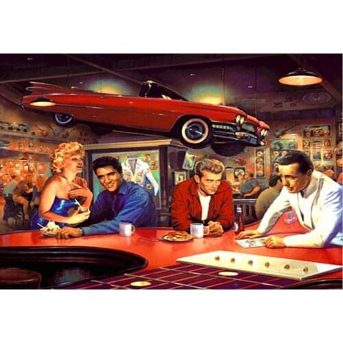 Brand new hot sale 5D DIY AB diamond painting Monroe poster full set of square diamond embroidery home decoration gift