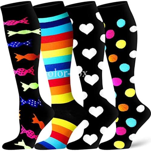 Compression Socks Crossfit Socks For Varicose Veins Women Men Medical Varicose Veins Leg Relief Pain Knee High Stockings