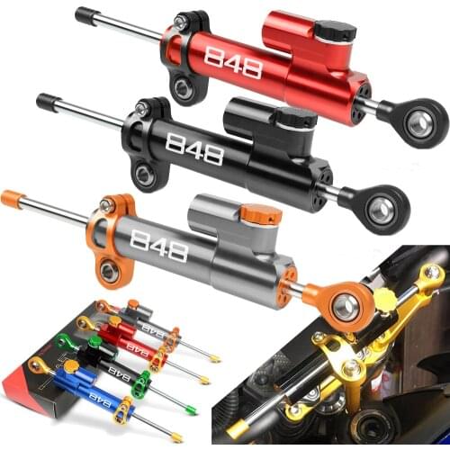 Universal Aluminum Motorcycle Damper Steering Stabilize Safety Control For DUCATI 848/EVO 848 2008-2013 2012 2009 2010 2011