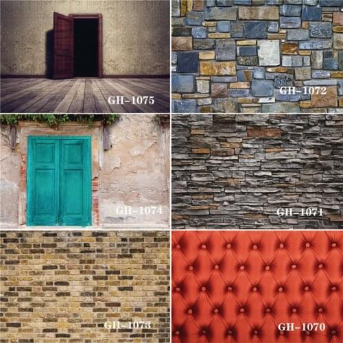 Vinyl Custom Photography Backdrops Prop Wall and plank Theme Photography Background #0205