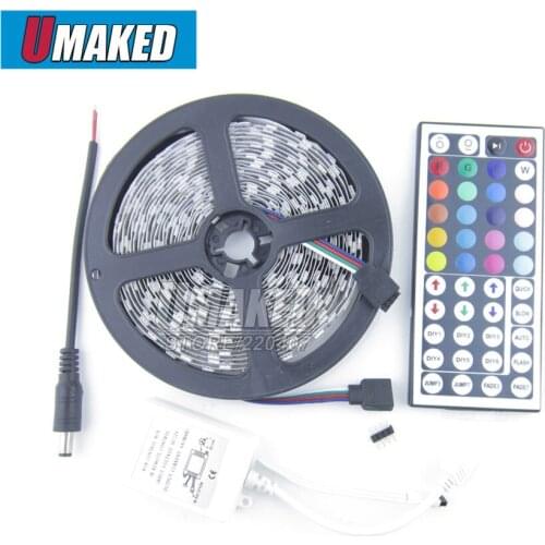 Waterproof LED strip 5M 5050 DC12V flexible light 60 leds/m,Warm White,White,Cold white,Blue,Green,Red,Yellow,RGB with remote