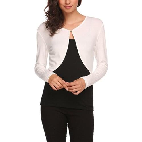 Women O-neck Short Knitted Sweaters Long seelve Cardigan Short Outerwear Adults Fashion Solid Color Top Spring Autumn 2021