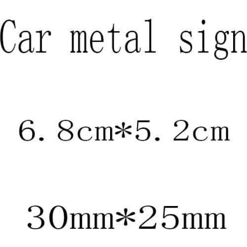 1pcs Car metal logo car logo rearview mirror sticker