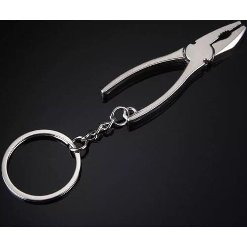 1PC Keychain Pocket Adjustable Mini Pliers Keyring Keychain Metal Adjustable Mini Vise Tool Car Ornament Accessories