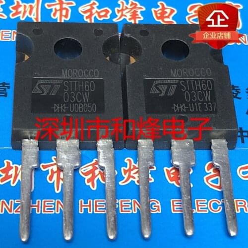 10PCS STTH6003CW TO-247 300V 60A 100% New&original