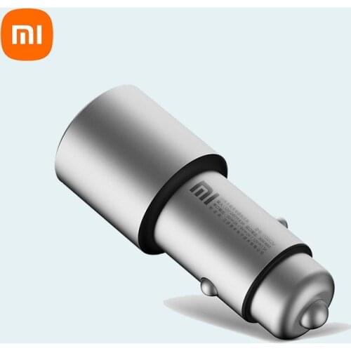 100% Original Xiaomi Car Charger Quick Charge 3.0 versioin MI 5V/3A Dual USB 9V/2A 12V/1.5A for Phone Fast Charge