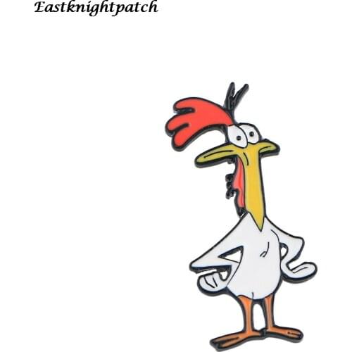 12pcs/lot E2780 Cartoon Chickens Brooches Enamel Metal Pins For Women Men Kids Coat Shirt Bag Jackets Collar Lapel Badge Jewelry