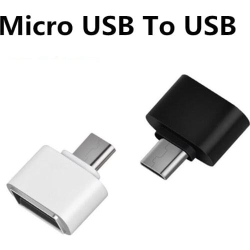 2pcs/2018 Universal Micro USB To USB OTG Mini Adapter 2.0 Converter for Cell phones accessories Android Dropshipping