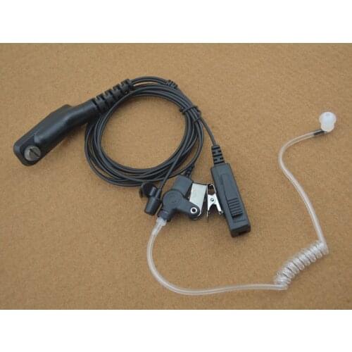 3-Wire Clear Tube Air Acoustic Earphone Earpiece for MOTOTRBO XPR 6550 XIR P8268 DP3404 DP3601 DGP6150