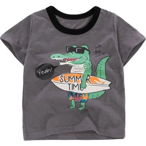 Bambino 2021New Year Tees of Children 2-7 Years Cartoon Cotton T shirt for Kids Boys Tops Clothing Baby Clothes Child Costume