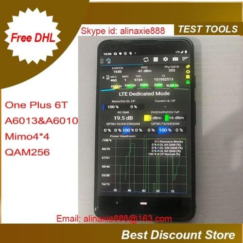 Free shipping DHL One plus 6T A6013 & A6010 Tems pocket 21.x, Support 5CA & VOLTE & 4X4 MIMO & QAM256