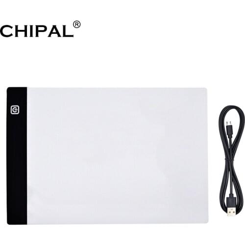 CHIPAL Digital A4 LED Drawing Tablet Graphic Tablets LED Light Box Copy Board Electronic USB Art Graphics Pad Writing Table